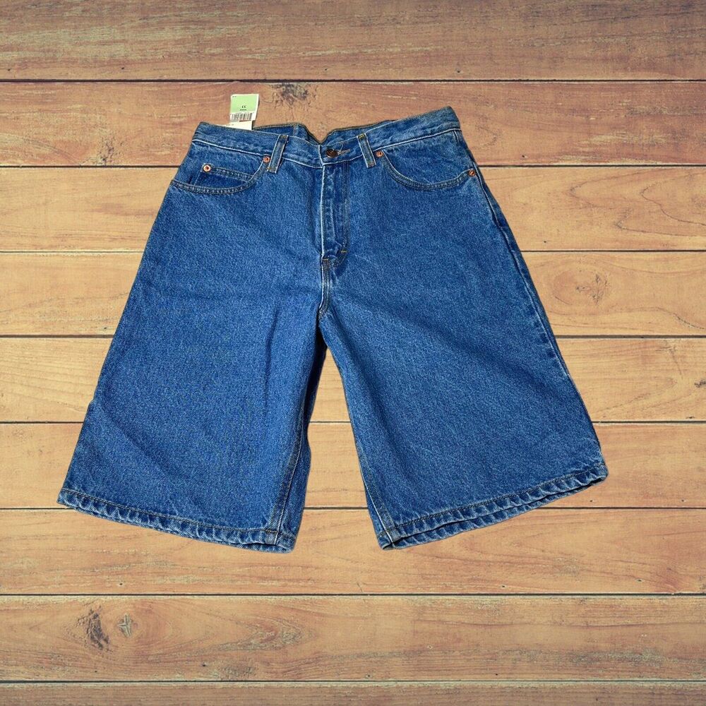 Vintage Jordache Jean Shorts Mens Size 33 Blue 10.5” Inseam NWT Deadstock Y2K